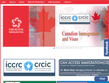 Tablet Screenshot of canaccessimmigration.com